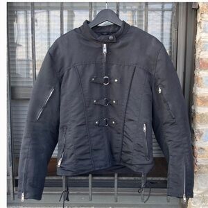 Xelement Women’s Motorcycle Advanced Gear Jacket Coat Zip Out Black SZ 2XL EUC